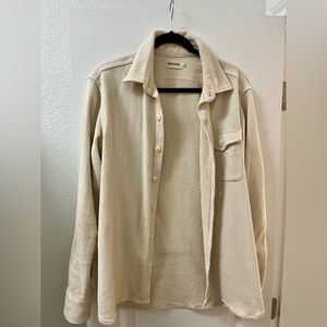 Men’s Medium 40 Taylor Stitch Natural Sashiko button down shirt.